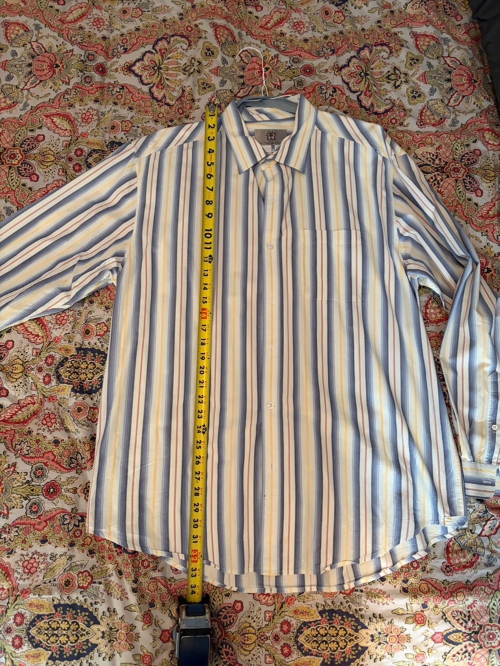 The Territory Ahead Blue and Yellow Casual Button Down Shirt - Picture 6 of 8